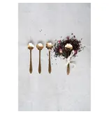 Creative Co-OP Stainless Steel Flower Shaped Spoons, Set of 3