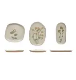 Bloomingville Hand-Painted Stoneware Plate, Reactive Glaze