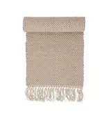 Creative Co-OP Woven Jute and Cotton Table Runner with Fringe