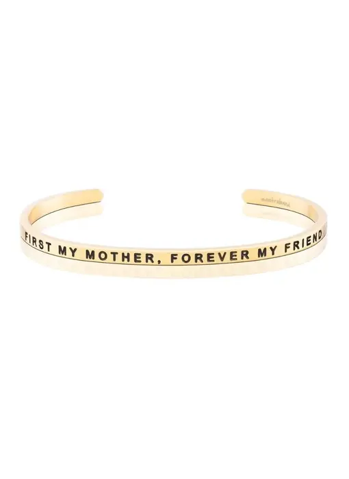 First My Mother, Forever My Friend Bracelet - Yellow Gold