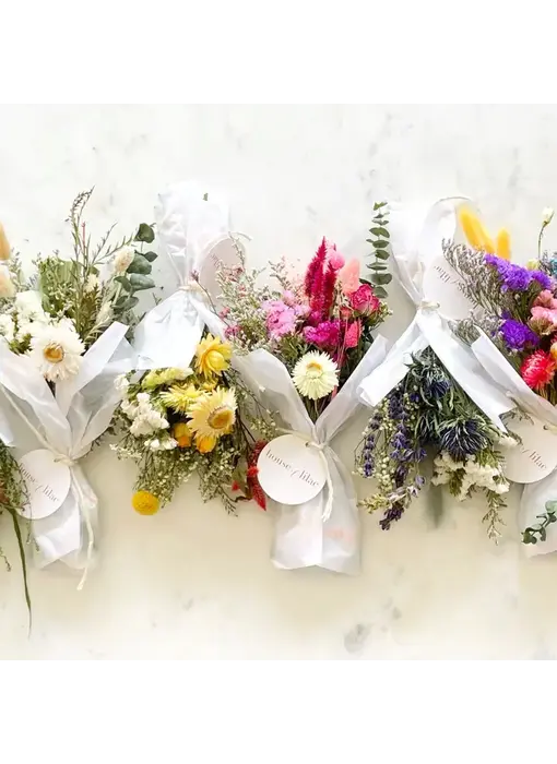 Classic Dried Flower Mini Bouquet - Seasonal Designer's Choice