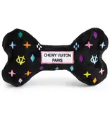 Haute Diggity Dog Black Monogram Chewy Vuiton Bone Dog Toy XL