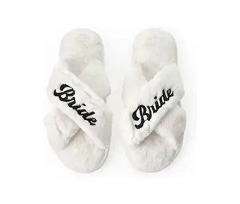 White Bride Slippers - Medium