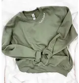 Bash Embroidered Mama Sweatshirt Sand/Black  - Small