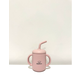 Petite Silicone Sippy Cup - Pink (non-toxic)