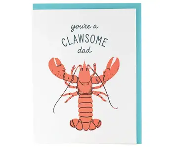 Clawsome Lobster Father's Day Card
