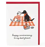 Smudge Ink Dog Picnic Anniversary Card