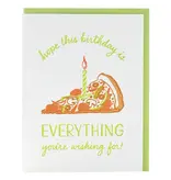 Smudge Ink Everything Pizza Birthday Card