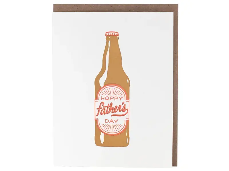 Smudge Ink Hoppy Beer Father's Day Card