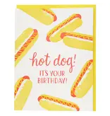 Smudge Ink Hot Dogs Birthday Card