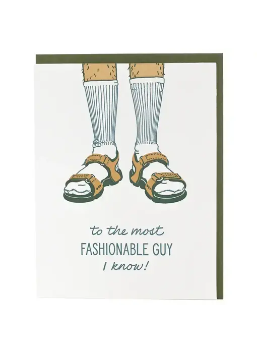 Socks & Sandals Father's Day Card