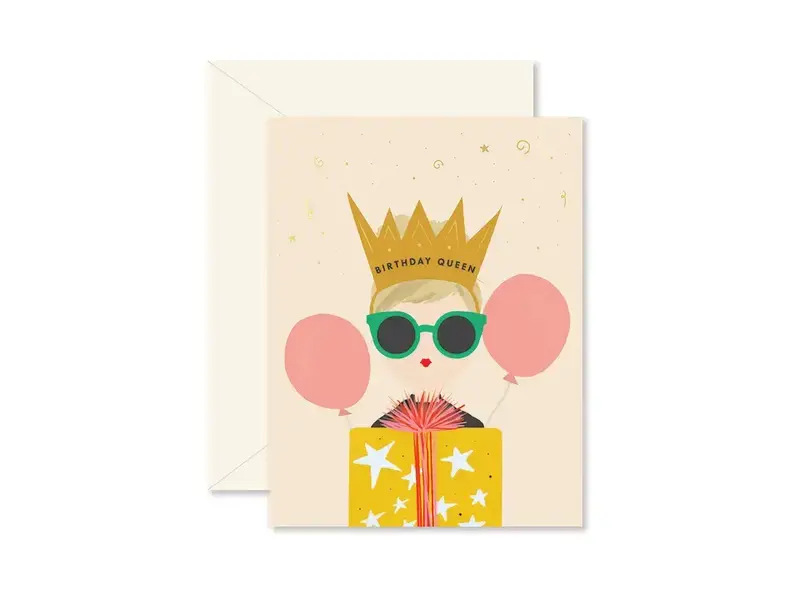 Ginger P. Designs Birthday Queen Greeting Card