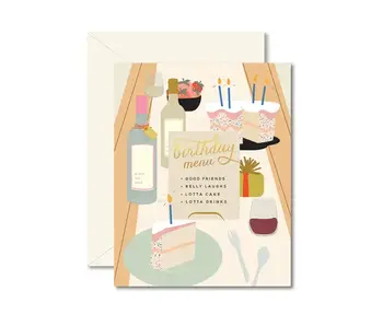 Birthday Tablescape Greeting Card