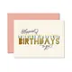 Happiest of Birthdays Coral Greeting Card