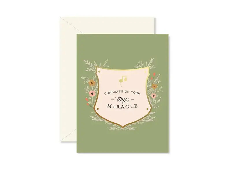Ginger P. Designs Tiny Miracle Baby Greeting Card