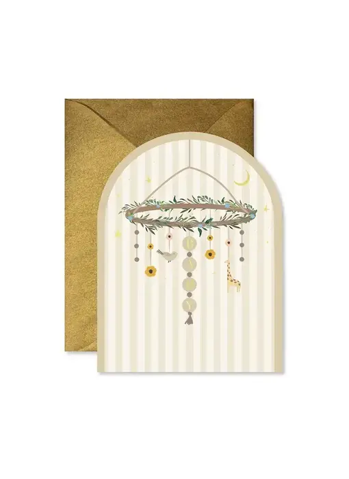 Baby Mobile Arch Greeting Card