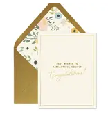 Ginger P. Designs Beautiful Couple Wedding Greeting Card