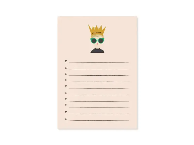 Ginger P. Designs List Queen Notepad