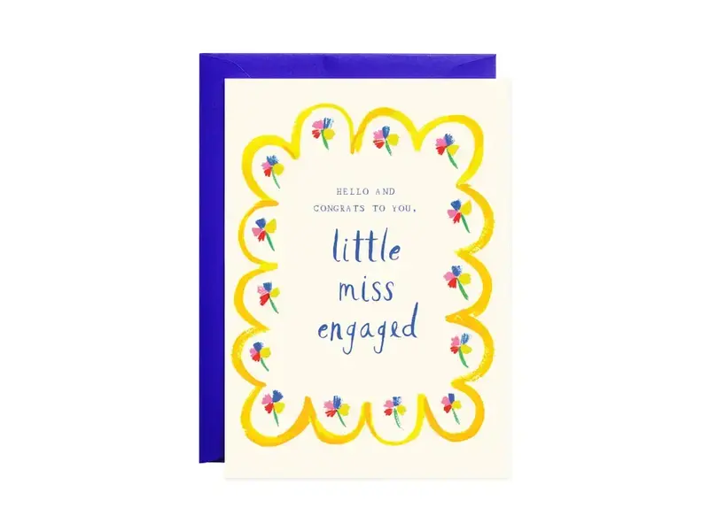 Mr. Boddington's Little Miss Engaged Card