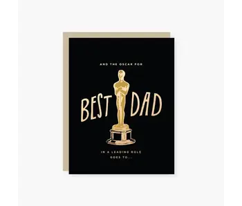 Oscar For Best Dad in A Leading Role Father's Day Card