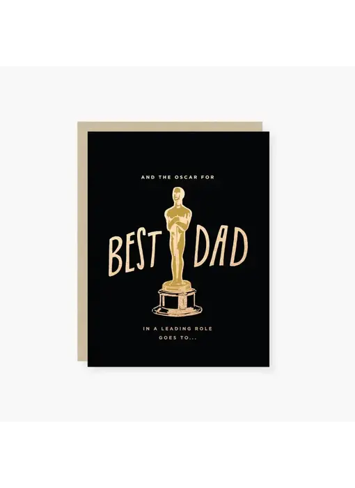 Oscar For Best Dad in A Leading Role Father's Day Card