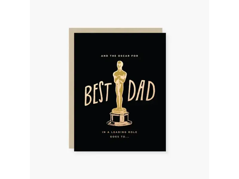 2021 Co. Oscar For Best Dad in A Leading Role Father's Day Card