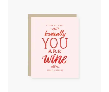 You Are Wine Birthday Card