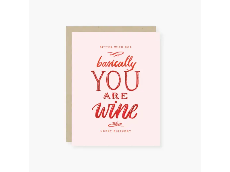 2021 Co. You Are Wine Birthday Card