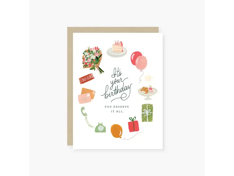 2021 Co. You Deserve It All Birthday Card