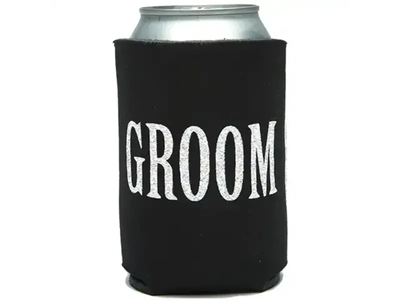 Mary Phillips Design Groom Themed Drink Hugger & Koozie