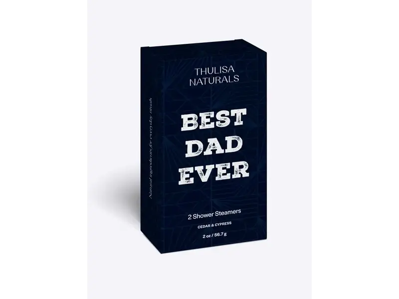 Thulisa Naturals | Bath + Body Father's Day Shower Steamers | Cedar-Cypress