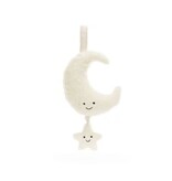 JellyCat Inc Amuseables Moon Musical Pull