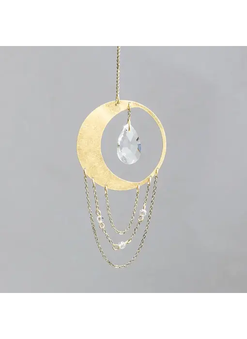 Mini Suncatcher - Crescent Moon/Balance