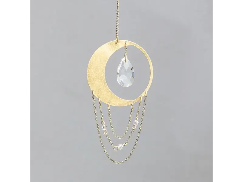 Scout Curated Wears Mini Suncatcher - Crescent Moon/Balance