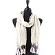 Rio Party Scarf W/Tassels Cream