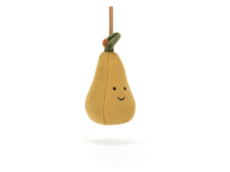 Jellycat Festive Folly Pear Ornament Jellycat Festive Folly Pear Ornament