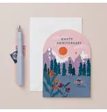 Sister Paper Co. Anniversary Sunset Card