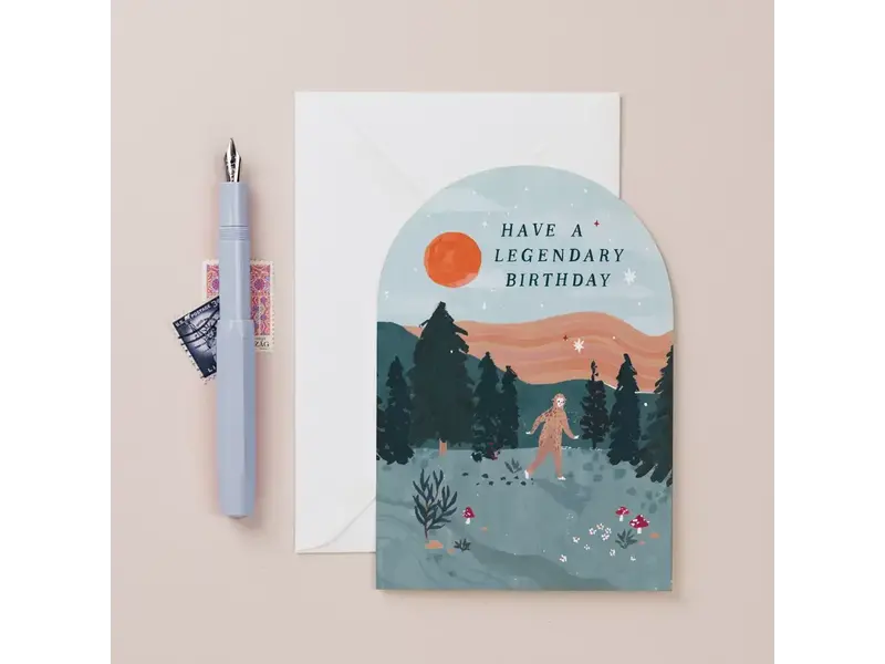 Sister Paper Co. Legendary Bigfoot Birthday Card