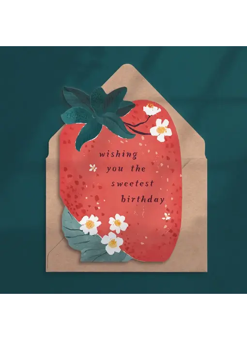 Sweet Strawberry Birthday Card