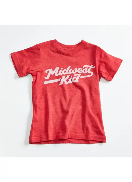 Midwest Kid Heather Red Kids T Shirt 4T