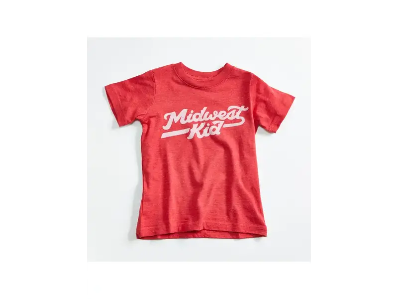 Orchard Street Apparel Midwest Kid Heather Red Kids T Shirt 4T