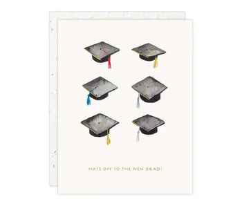 Hats Off - Graduation Card
