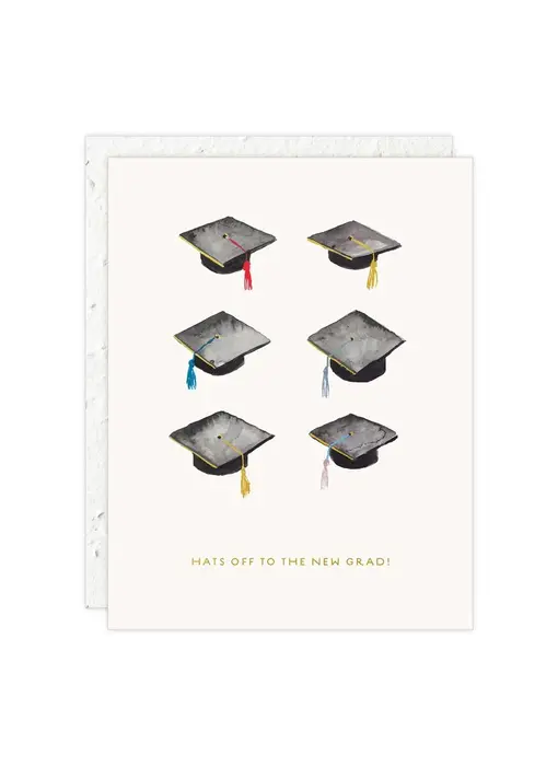 Hats Off - Graduation Card