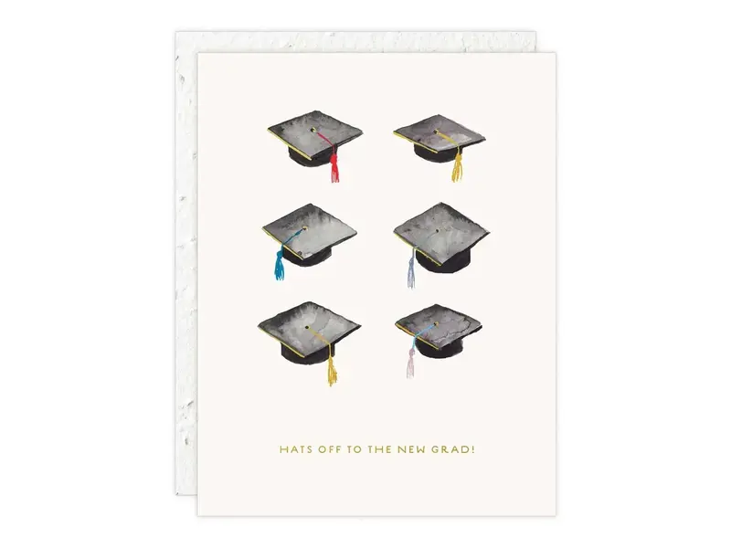 Seedlings Hats Off - Graduation Card