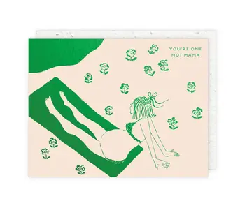 Hot Mama Expecting Card