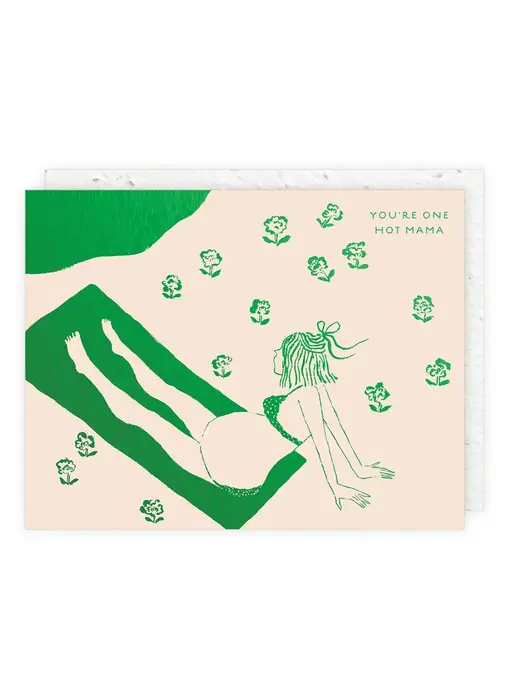 Hot Mama Expecting Card