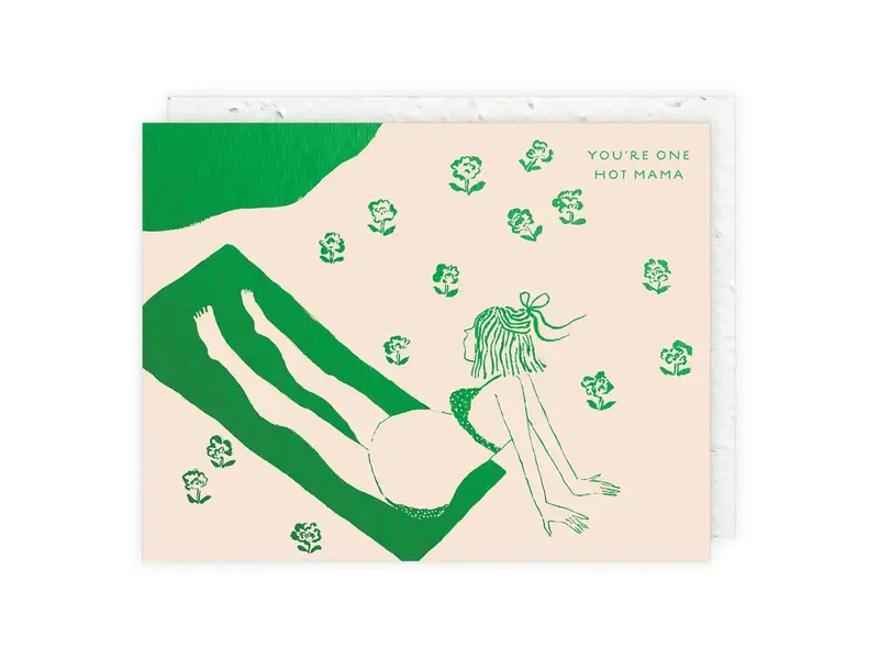 Seedlings Hot Mama Expecting Card