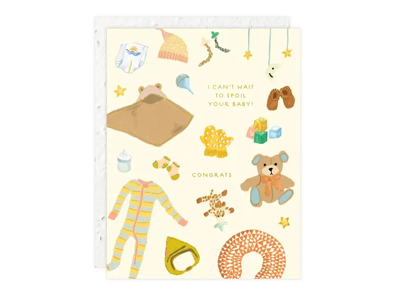 Seedlings Spoiled Baby - Baby Card