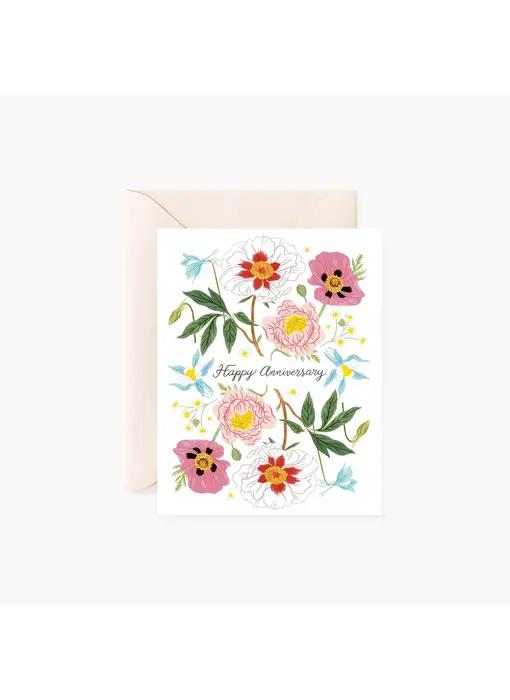 Happy Anniversary | Floral Card