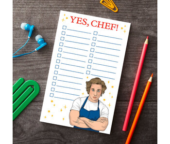 Notepad: Yes, Chef! the Bear Checklist